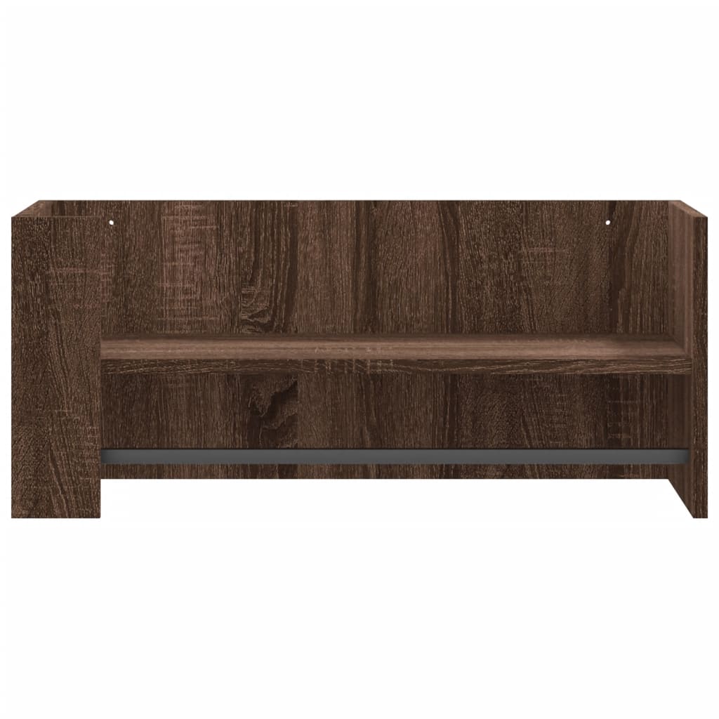 vidaXL Wandregal Braun Eichen-Optik 70,5x35x30,5 cm Holzwerkstoff