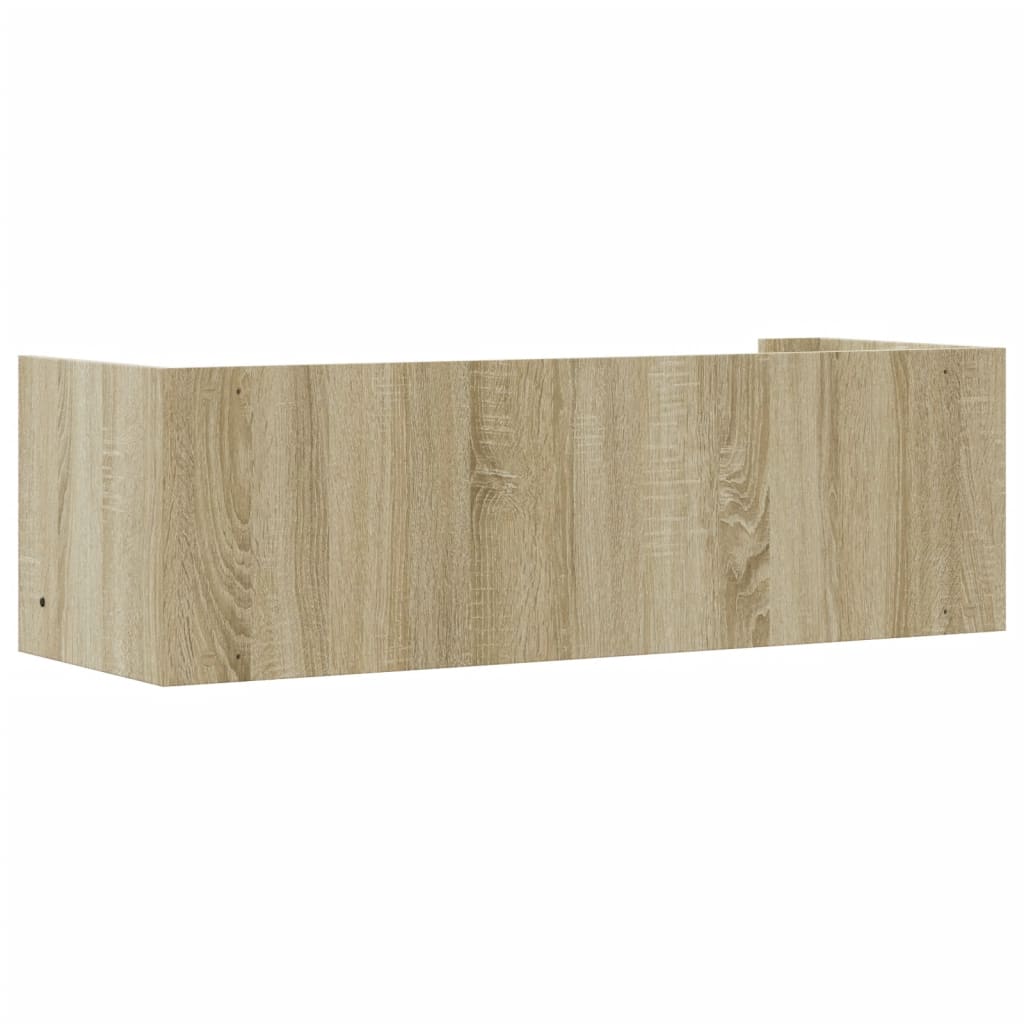 vidaXL Wandregal Sonoma-Eiche 100x35x30,5 cm Holzwerkstoff