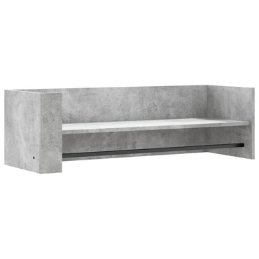 vidaXL Wandregal Betongrau 100x35x30,5 cm Holzwerkstoff