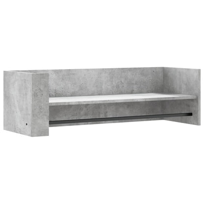 vidaXL Wandregal Betongrau 100x35x30,5 cm Holzwerkstoff