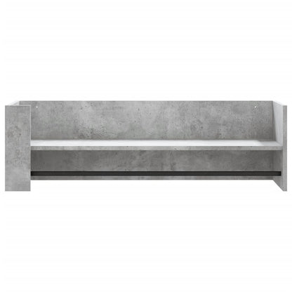 vidaXL Wandregal Betongrau 100x35x30,5 cm Holzwerkstoff