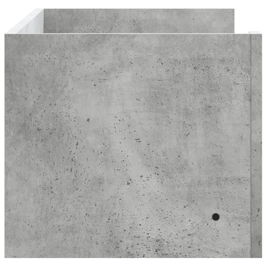 vidaXL Wandregal Betongrau 100x35x30,5 cm Holzwerkstoff