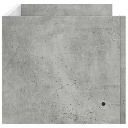 vidaXL Wandregal Betongrau 100x35x30,5 cm Holzwerkstoff