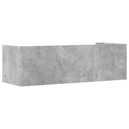 vidaXL Wandregal Betongrau 100x35x30,5 cm Holzwerkstoff