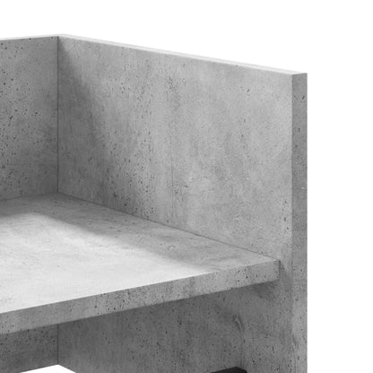 vidaXL Wandregal Betongrau 100x35x30,5 cm Holzwerkstoff