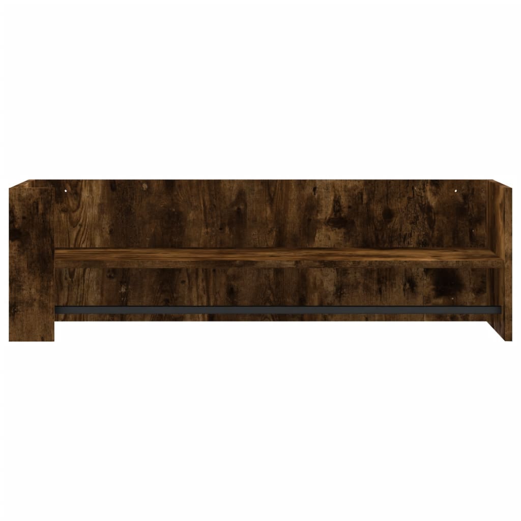 vidaXL Étagère murale chêne fumé 100x35x30,5 cm bois d'ingénierie