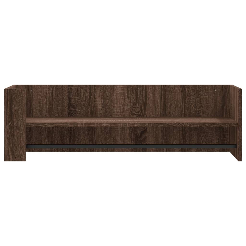vidaXL Étagère murale aspect chêne marron 100x35x30,5 cm bois d'ingénierie