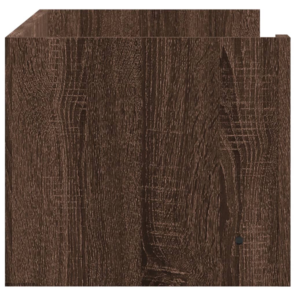 vidaXL Étagère murale aspect chêne marron 100x35x30,5 cm bois d'ingénierie