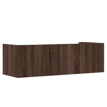 vidaXL Étagère murale aspect chêne marron 100x35x30,5 cm bois d'ingénierie