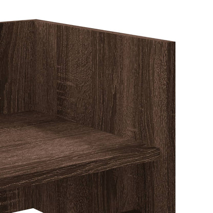 vidaXL Étagère murale aspect chêne marron 100x35x30,5 cm bois d'ingénierie