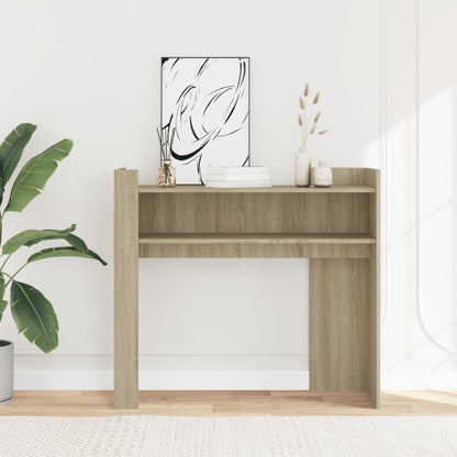 vidaXL Table console chêne Sonoma 100x35x90 cm Bois d'ingénierie