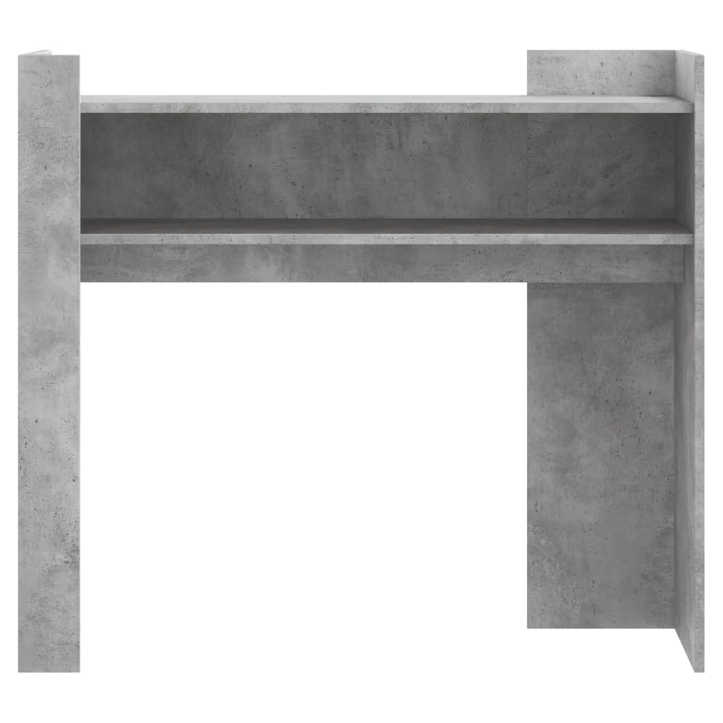 vidaXL Table console gris béton 100x35x90 cm Bois d'ingénierie