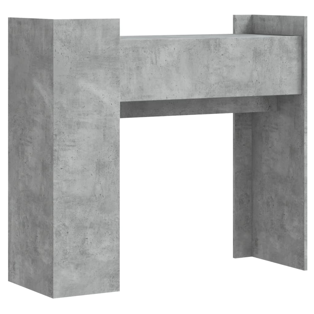 vidaXL Table console gris béton 100x35x90 cm Bois d'ingénierie