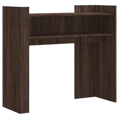 vidaXL Console marron aspect chêne 100x35x90 cm en bois d'ingénierie