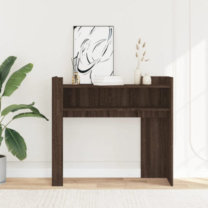 vidaXL Console marron aspect chêne 100x35x90 cm en bois d'ingénierie