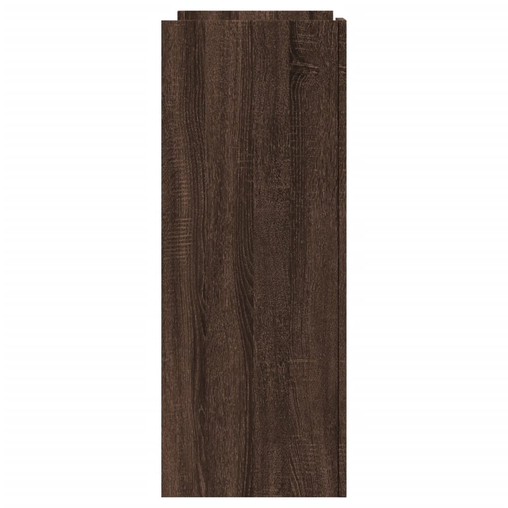 vidaXL Console marron aspect chêne 100x35x90 cm en bois d'ingénierie