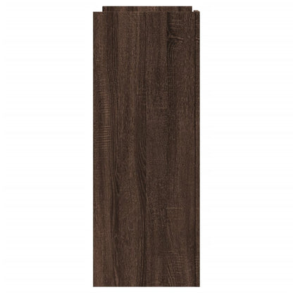 vidaXL Console marron aspect chêne 100x35x90 cm en bois d'ingénierie