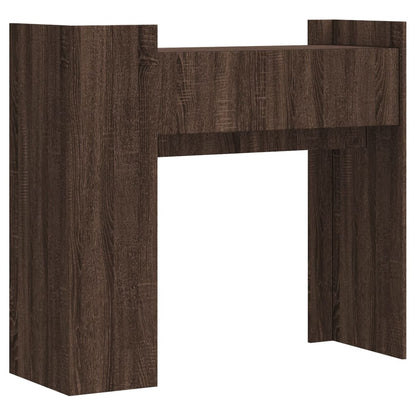 vidaXL Console marron aspect chêne 100x35x90 cm en bois d'ingénierie