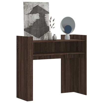 vidaXL Console marron aspect chêne 100x35x90 cm en bois d'ingénierie