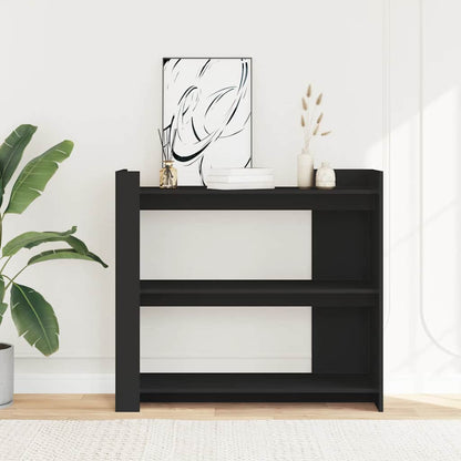 vidaXL Console Noire 100x35x90 cm Bois d'ingénierie