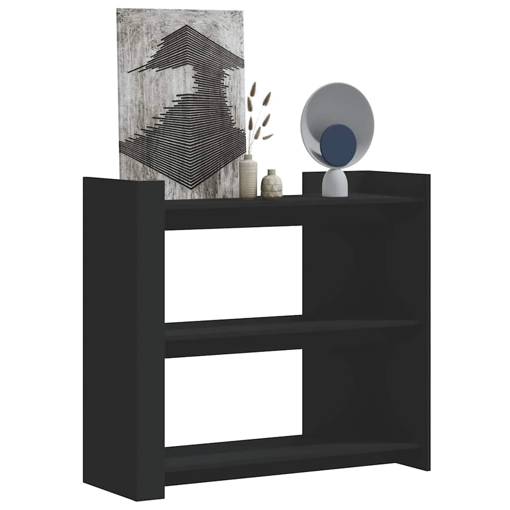 vidaXL Console Noire 100x35x90 cm Bois d'ingénierie