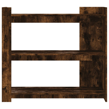 vidaXL Table console chêne fumé 100x35x90 cm bois d'ingénierie