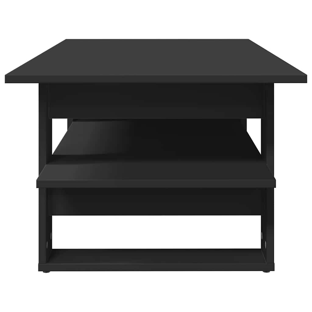 vidaXL Table basse noir 102x55x42 cm Bois d'ingénierie