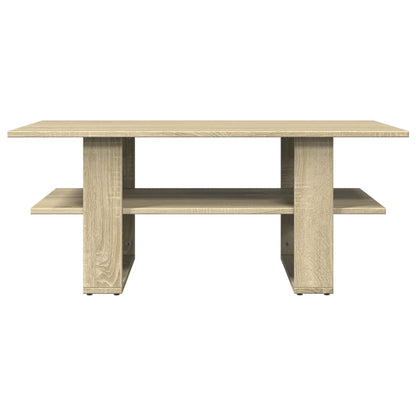 vidaXL Table basse chêne Sonoma 102x55x42 cm bois d'ingénierie
