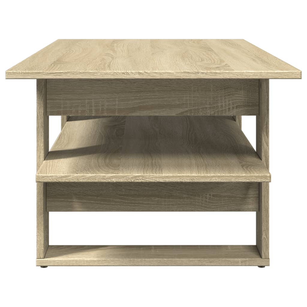 vidaXL Table basse chêne Sonoma 102x55x42 cm bois d'ingénierie