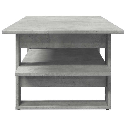 vidaXL Table basse gris béton 102x55x42 cm Bois d'ingénierie