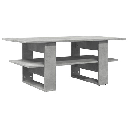 vidaXL Table basse gris béton 102x55x42 cm Bois d'ingénierie