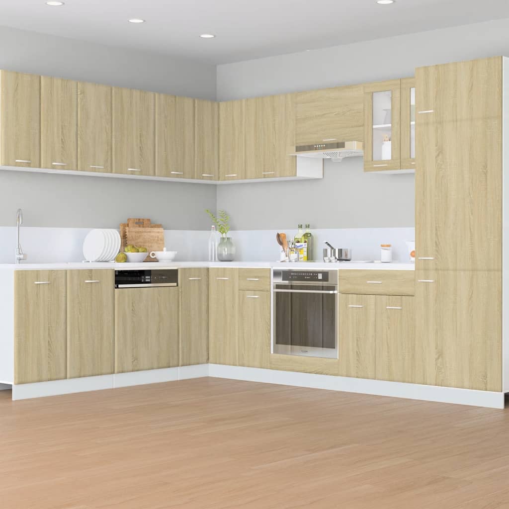 vidaXL Schubunterschrank Lyon Sonoma-Eiche 60x46x81,5 cm Holzwerkstoff
