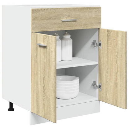 vidaXL Schubunterschrank Lyon Sonoma-Eiche 60x46x81,5 cm Holzwerkstoff