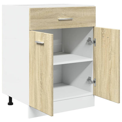 vidaXL Schubunterschrank Lyon Sonoma-Eiche 60x46x81,5 cm Holzwerkstoff