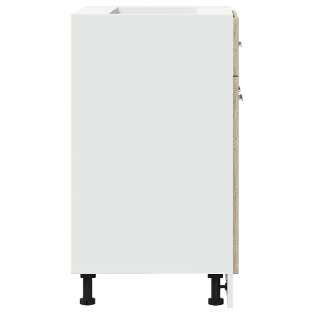 vidaXL Schubunterschrank Lyon Sonoma-Eiche 60x46x81,5 cm Holzwerkstoff