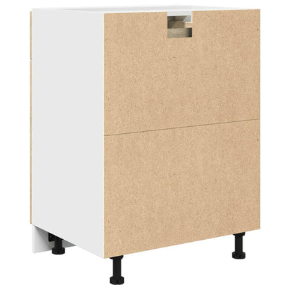 vidaXL Schubunterschrank Lyon Sonoma-Eiche 60x46x81,5 cm Holzwerkstoff