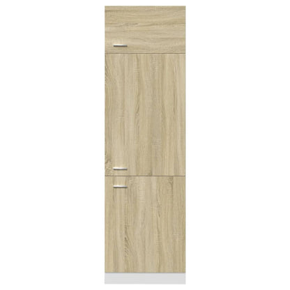 vidaXL Kühlumbauschrank Lyon Sonoma-Eiche 60x57x207 cm Holzwerkstoff