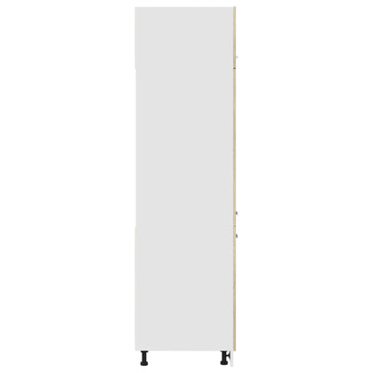 vidaXL Kühlumbauschrank Lyon Sonoma-Eiche 60x57x207 cm Holzwerkstoff