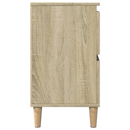 vidaXL Waschbeckenunterschrank Sonoma-Eiche 80x33x60 cm Holzwerkstoff