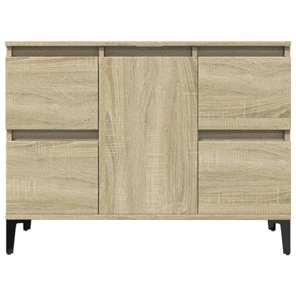 vidaXL Waschbeckenunterschrank Sonoma-Eiche 80x33x60 cm Holzwerkstoff
