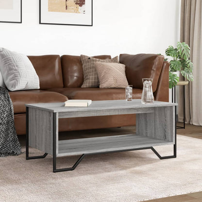 vidaXL Couchtisch Grau Sonoma 100x51x40 cm Holzwerkstoff