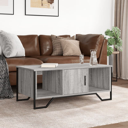 vidaXL Table basse gris Sonoma 100x51x40 cm aggloméré