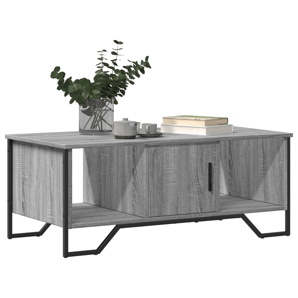 vidaXL Table basse gris Sonoma 100x51x40 cm aggloméré