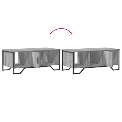 vidaXL Table basse gris Sonoma 100x51x40 cm aggloméré