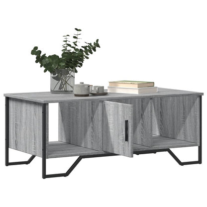 vidaXL Table basse gris Sonoma 100x51x40 cm aggloméré