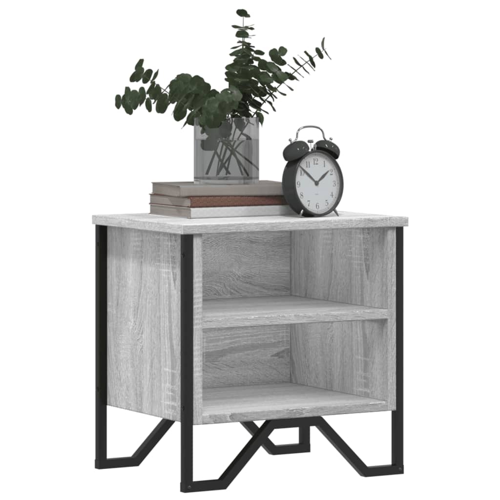 vidaXL Nachttisch Grau Sonoma 40x30x40 cm Holzwerkstoff