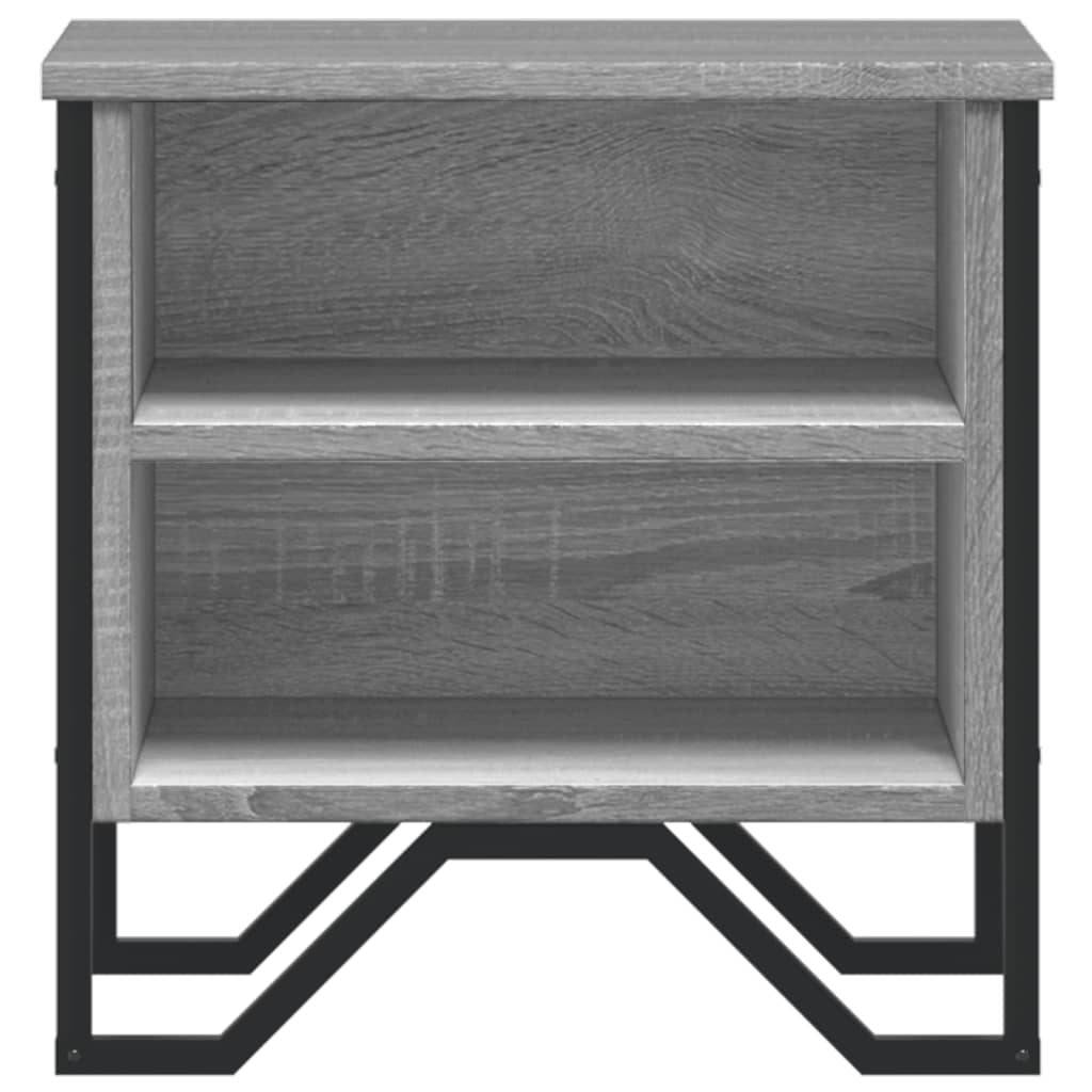 vidaXL Nachttisch Grau Sonoma 40x30x40 cm Holzwerkstoff
