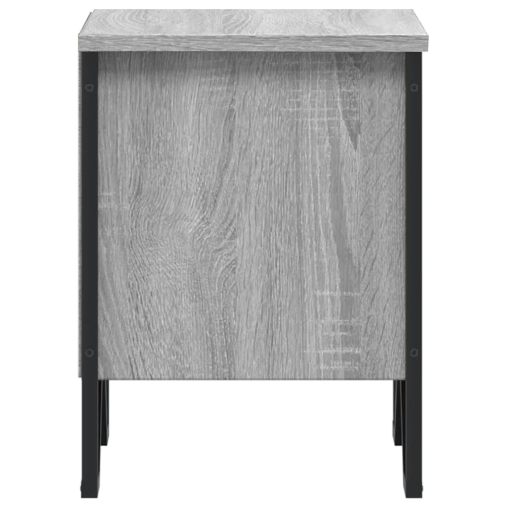 vidaXL Nachttisch Grau Sonoma 40x30x40 cm Holzwerkstoff