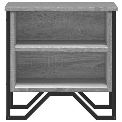 vidaXL Nachttische 2 Stk. Grau Sonoma 40x30x40 cm Holzwerkstoff