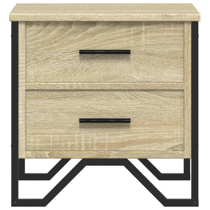 vidaXL Nachttische 2 Stk. Sonoma-Eiche 40x41x40 cm Holzwerkstoff